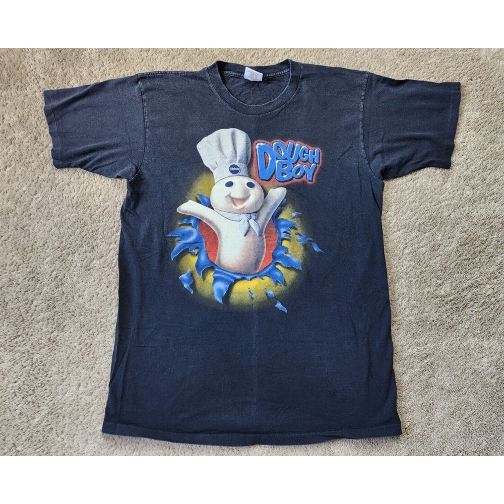 Vintage Pillsbury Doughboy Shirt Mens XL Pop Out Shadow‎ 90s Tennessee River